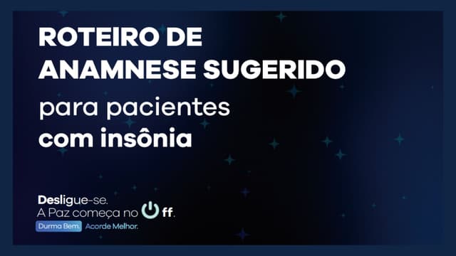 Foto de Roteiro de Anamnese para Insônia